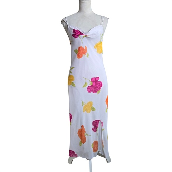 Garfunkle Dresses & Skirts - Vtg Y2K Garfunkle Australia Size Lavender Floral Feminine Maxi Sleeveless Dress